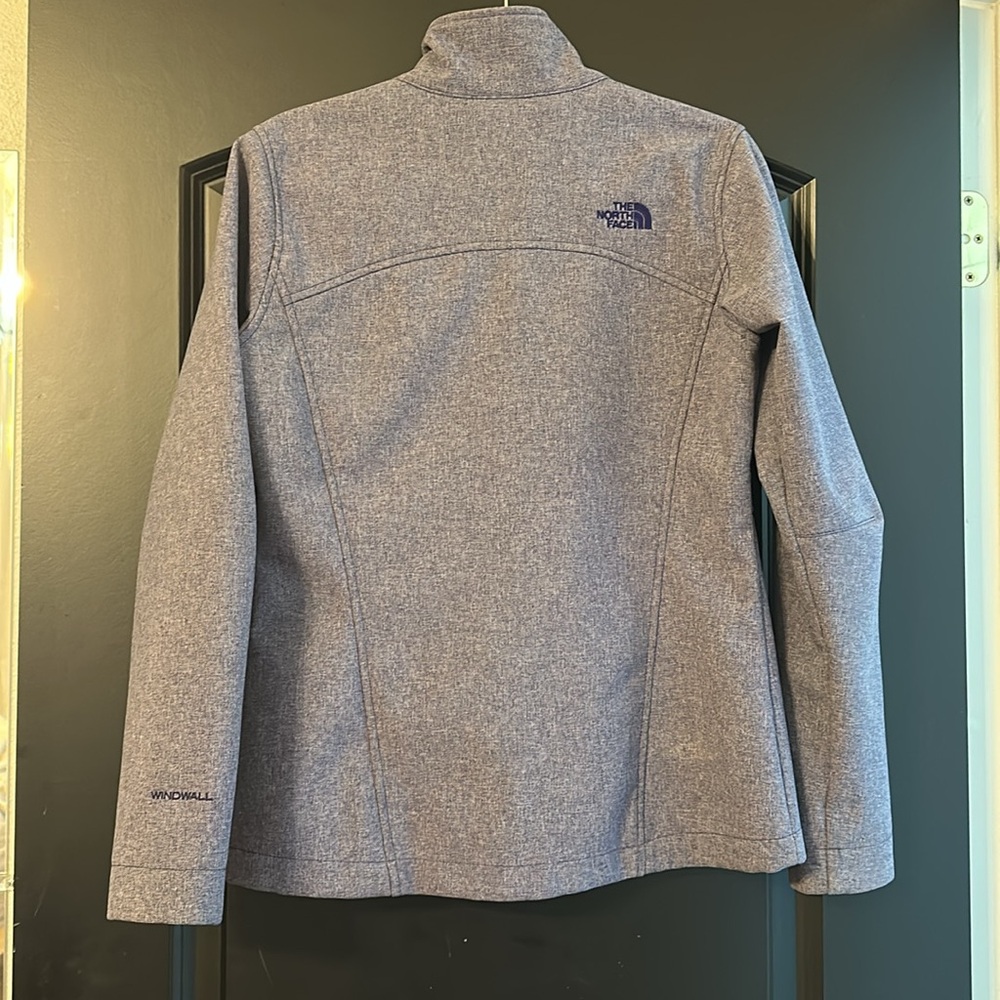 The North Face Heathered Blue Full-Zip Jacket - Picture 2 of 3
